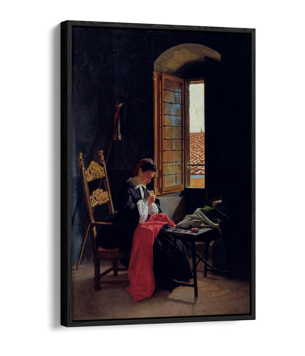 Canvas Wall Art - Handmade Float Effect Canvas Print of Odoardo Borrani April 26th 1859