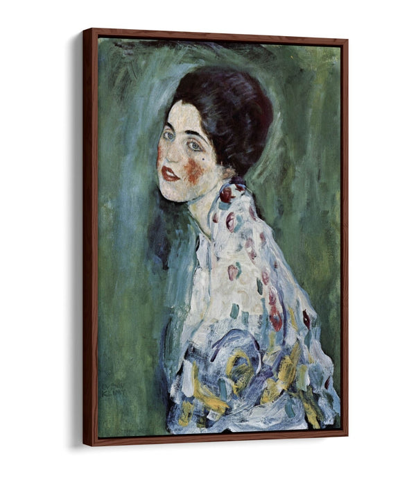 GUSTAV KLIMT, PORTRAIT OF A LADY -FLOAT EFFECT CANVAS WALL ART PRINT