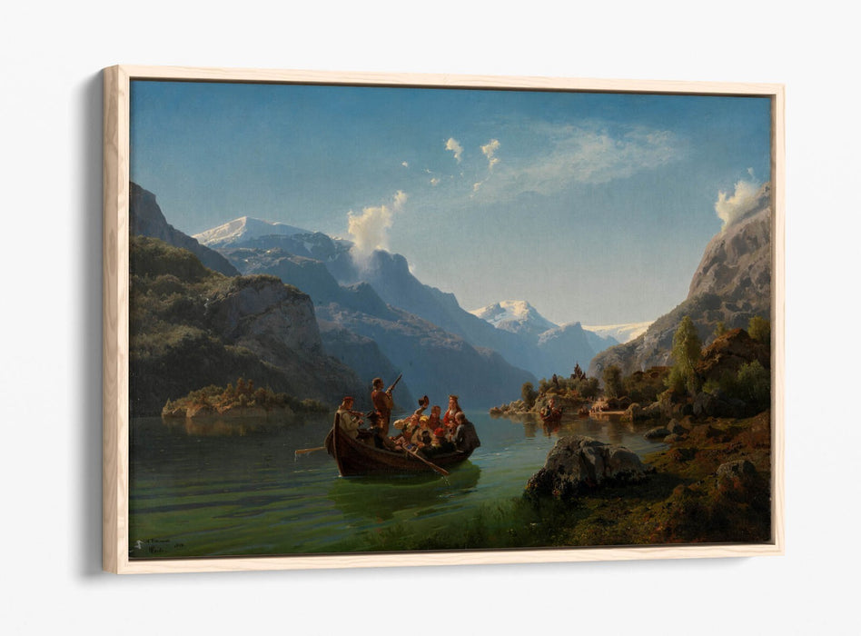 ADOLPH TIDEMAND, BRIDAL PROCESSION -FLOAT EFFECT CANVAS WALL ART PRINT