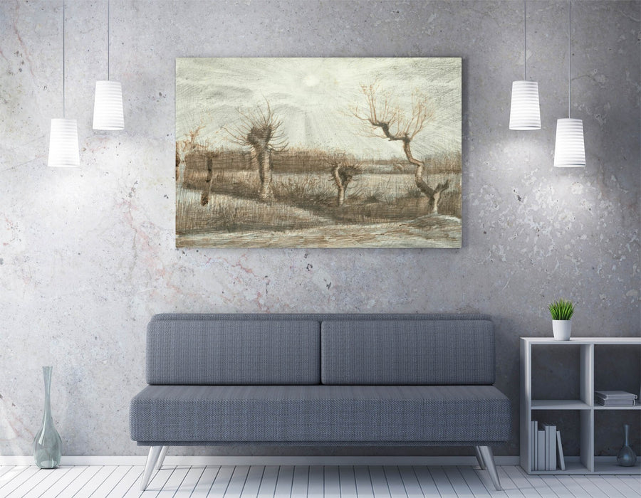 VINCENT VAN GOGH, TETARDS (POLLARDS) -CANVAS WALL ARTWORK PICTURE PRINT