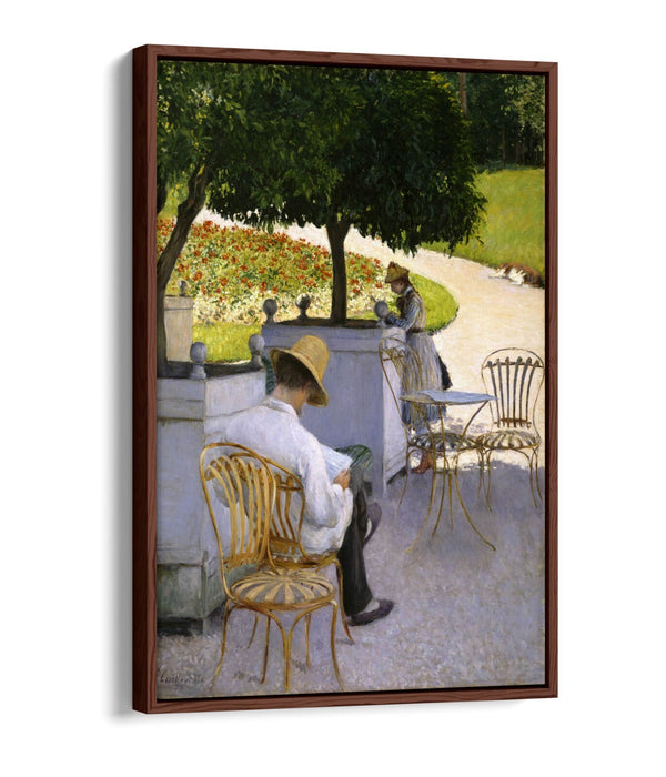 Canvas Wall Art | Handmade Float Effect Canvas Print – Orange Trees by Caillebotte