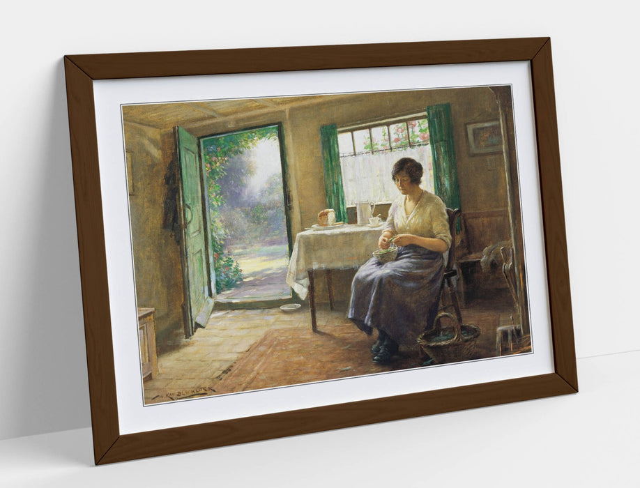 Framed Wall Art - William Blacklock Lunchtime Preparations Print | Handmade UK Poster