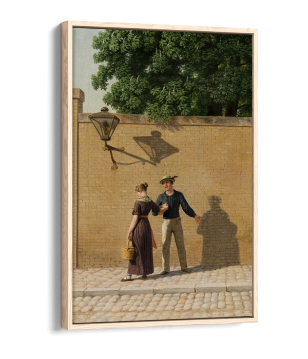 Canvas Art Print – Sailor Leaves Girlfriend | Float Effect, Premium Handmade Wall Art