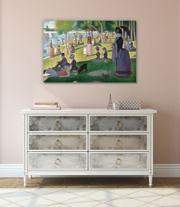 Canvas Wall Art – Framed Canvas Print With 30mm Deep Frame Artwork – Sunday on La Grande Seurat