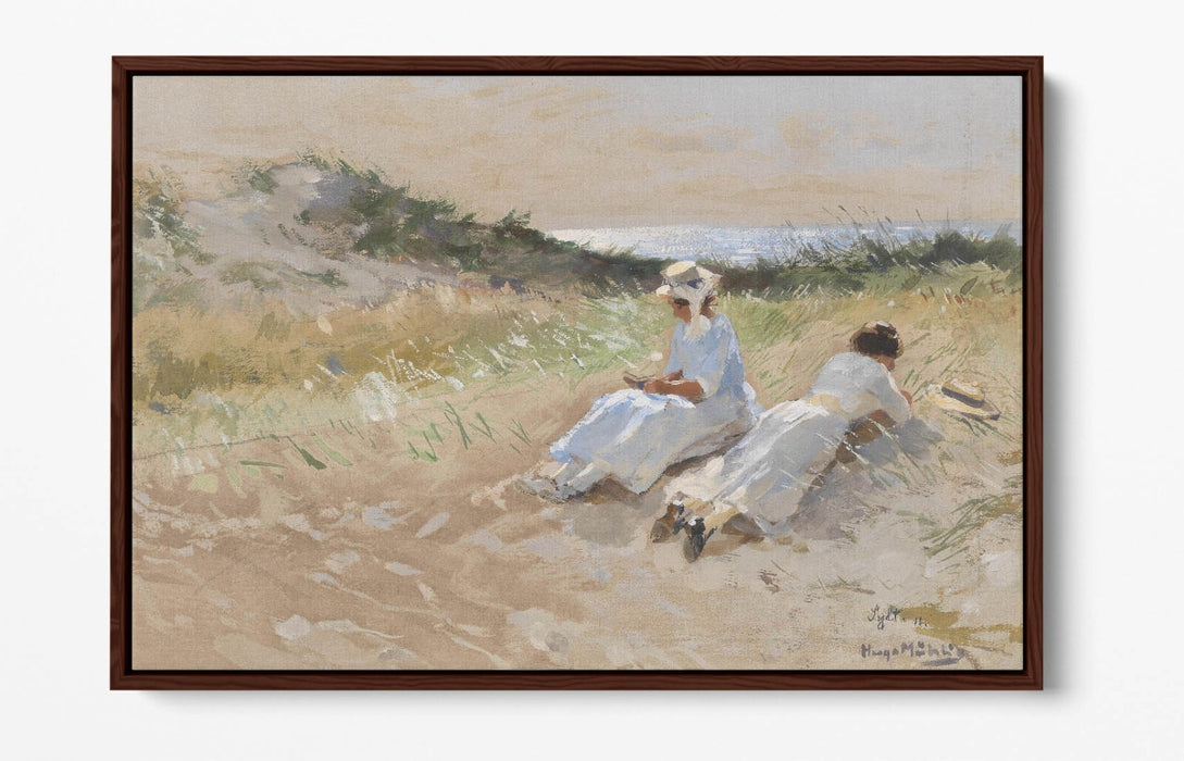 HUGO MUHLIG, PARTY AT SYLT -FLOAT EFFECT CANVAS WALL ART PIC PRINT