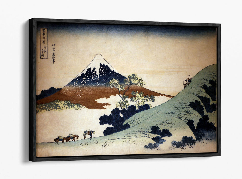 Float Effect Canvas Art - Hokusai Mount Fuji Print | Ready To Hang, Scratch Resistant