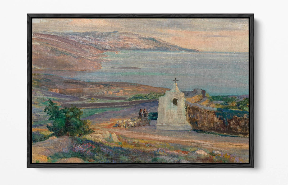 Canvas Wall Art – Coastal Landscape Float Frame Print | Handmade British Canvas