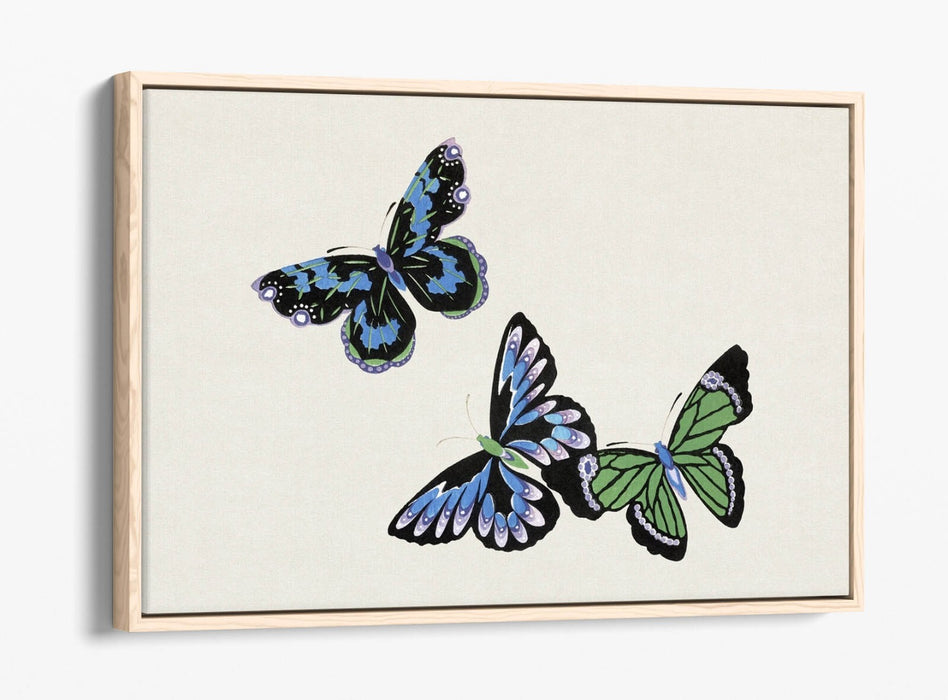Canvas Wall Art – Handmade Butterfly Wall Decor With Float Effect Canvas Print