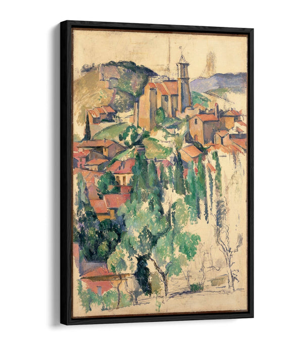 Canvas Wall Art | Handmade Float Effect Canvas Print Of Paul Cézanne Gardanne