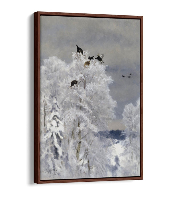 Canvas Wall Art – Black Grouse Art Float Effect on Handmade UK Canvas Print