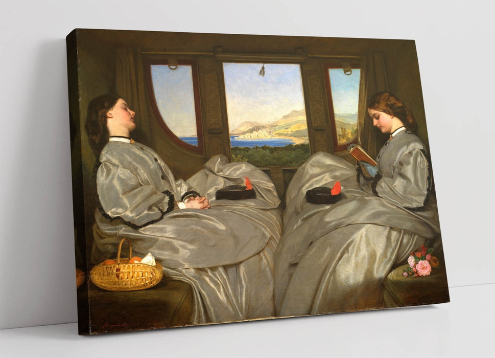 Canvas Wall Art Featuring Augustus Leopold Egg Travel Companions Handmade Print