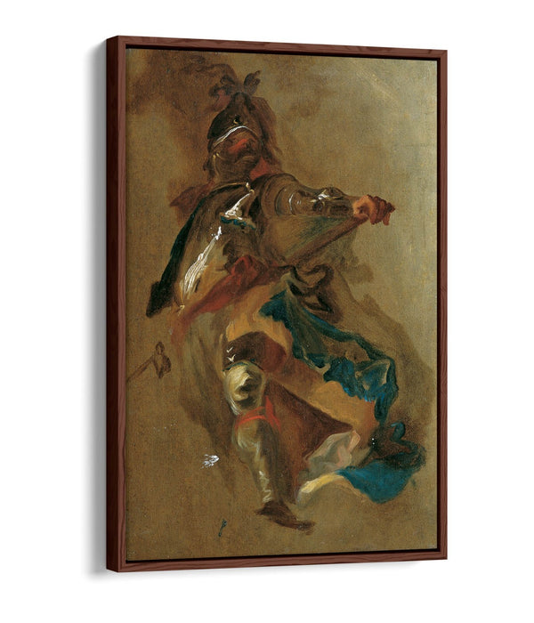 Float Effect Canvas Art – Franz Maulbertsch Standing Commander Print on Premium 30mm Frame