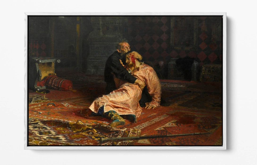 Float Effect Canvas Art | Ivan The Terrible And His Son - Premium 30mm Deep Frame