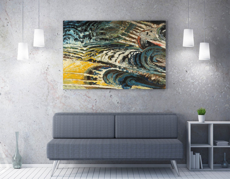 Abstract Canvas Wall Art - Futurist Composition by Chris Lanooy | Handmade Canvas Print