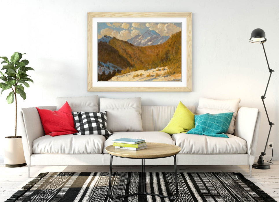 Framed Wall Art - Ferdinand Katona Early Spring Painting in Tatras | Handmade UK