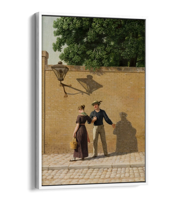 Canvas Art Print – Sailor Leaves Girlfriend | Float Effect, Premium Handmade Wall Art