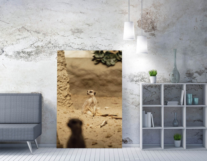 Meerkats Canvas Art - Handmade Canvas Wall Art with Premium Varnish Finish