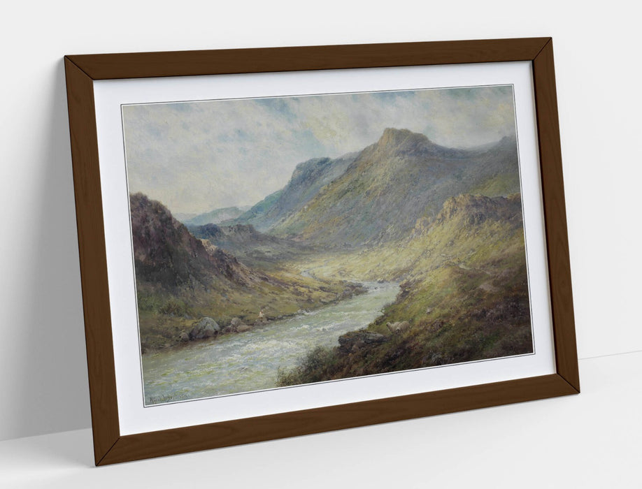 Framed Wall Art - Alfred De Breanski Glen Sheil Classic Landscape Print 4 Sizes