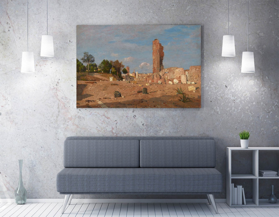 TINA BLAU, LATE AFTERNOON AT PALATINE -CANVAS WALL ART ARTWORK PRINT