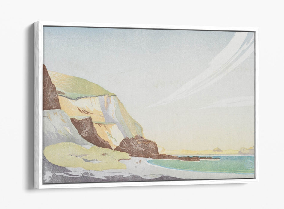 Float Effect Canvas Art - William Cooch Houghton Bay | Premium Varnish Finish