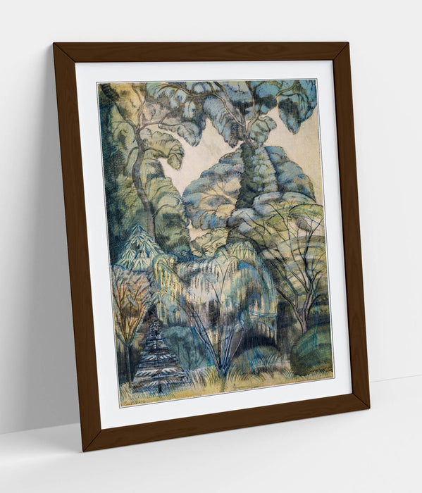 Framed Wall Art - Paul Nash Trees Bird Garden Print | Handmade UK Art Poster