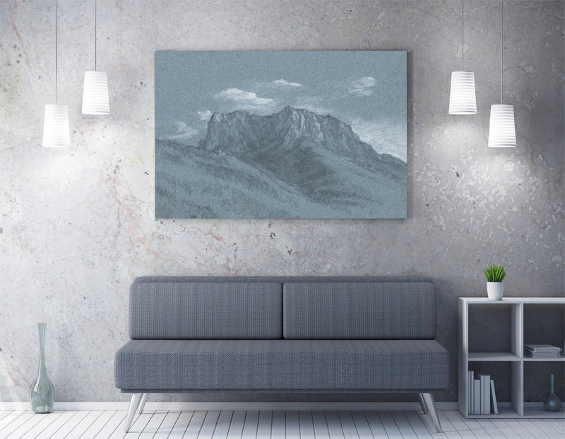 Canvas Wall Art – Johann Georg Von Dillis 'The Rauschberg' Custom Framed Print