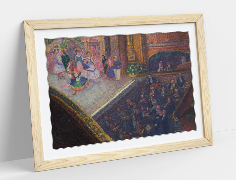 Framed Wall Art - 'Spencer Gore, Ballet Scene' Wall Poster with Wood Grain Frame