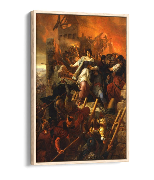 BERTALAN SZEKELY, THE WOMEN OF EGER -FLOAT EFFECT CANVAS WALL ART PIC PRINT