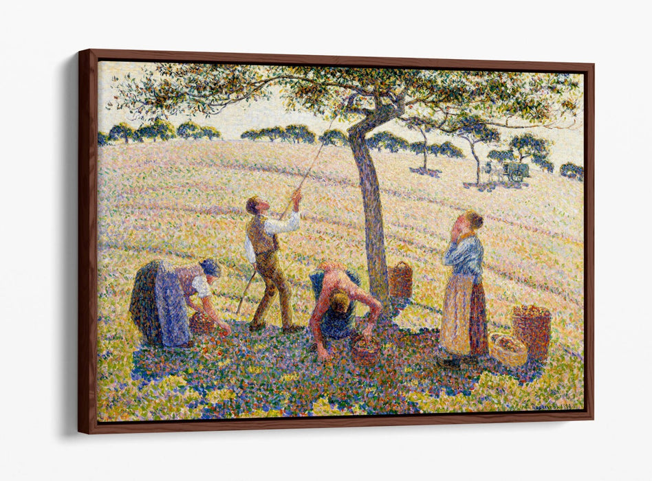 Float Effect Canvas Art – Apple Harvest by Camille Pissarro | Premium 30mm Deep Frame