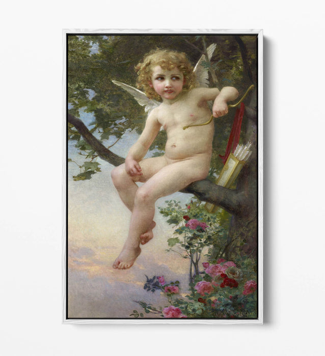 GUILLAUME SEIGNAC, CUPID -FLOAT EFFECT CANVAS WALL ART PICTURE PRINT