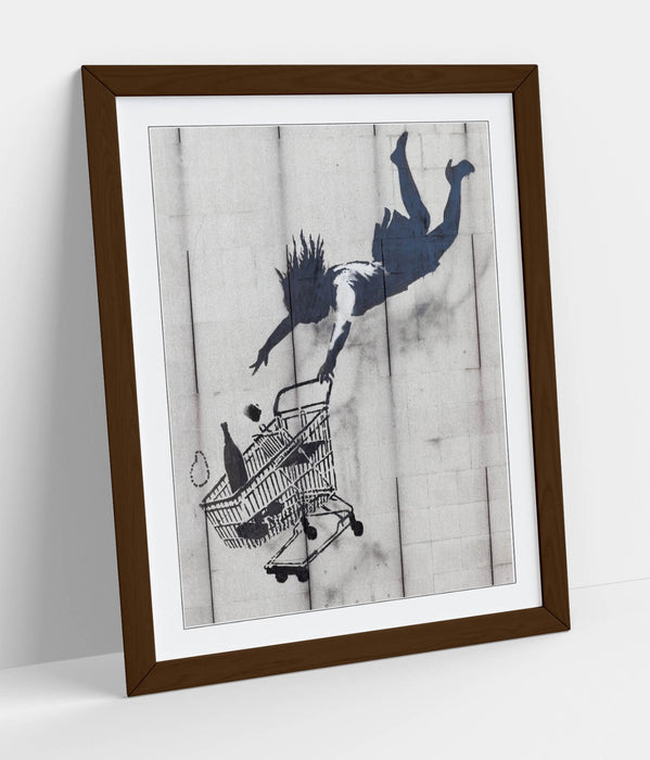 Banksy Graffiti Art Print – Shop Till You Drop Poster | Framed Wall Art UK