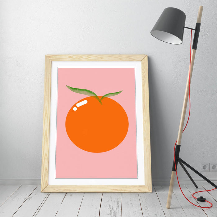 ORANGE FRUIT TRENDY MINIMALIST DECOR -FRAMED WALL ART PICTURE PRINT ARTWORK
