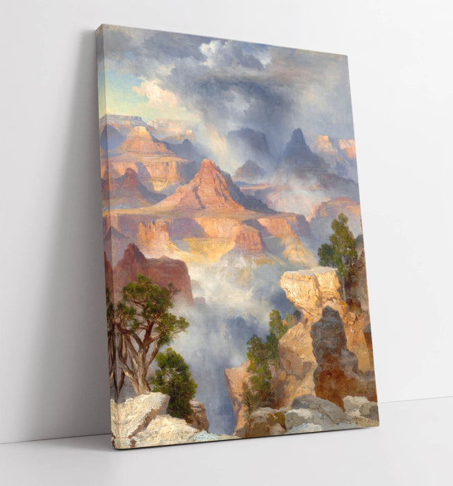 Grand Canyon Canvas Art – Thomas Moran Painting | Handmade Landscape Wall Decor