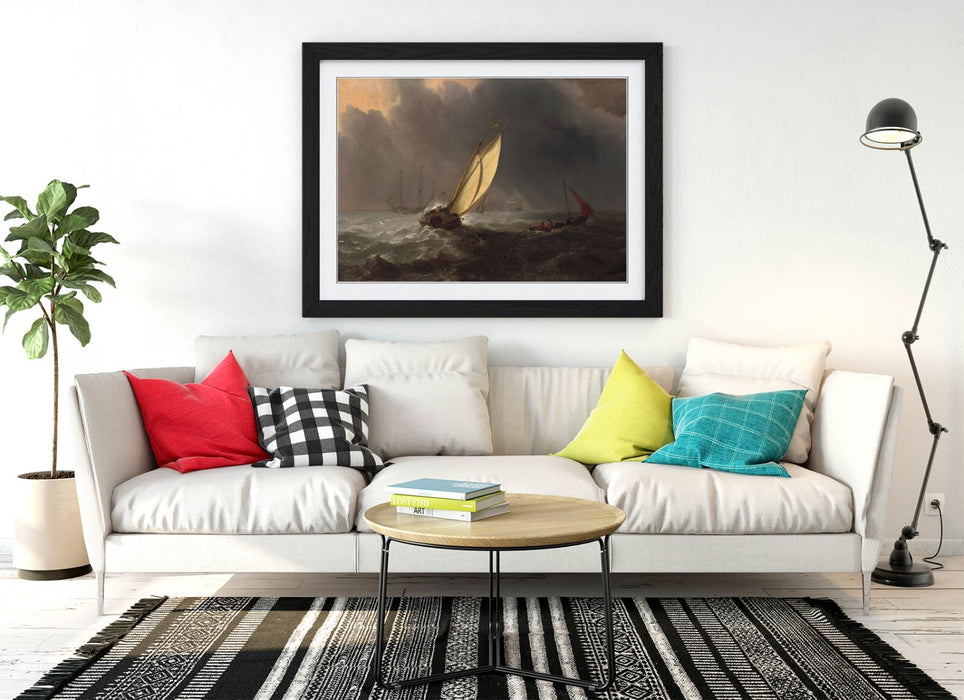 Framed Wall Art - Willem Van De Velde Before The Storm Painting | Handmade UK Frame