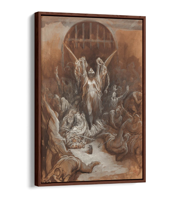 GUSTAVE DORE, LIBERTY -FLOAT EFFECT CANVAS WALL ART PRINT