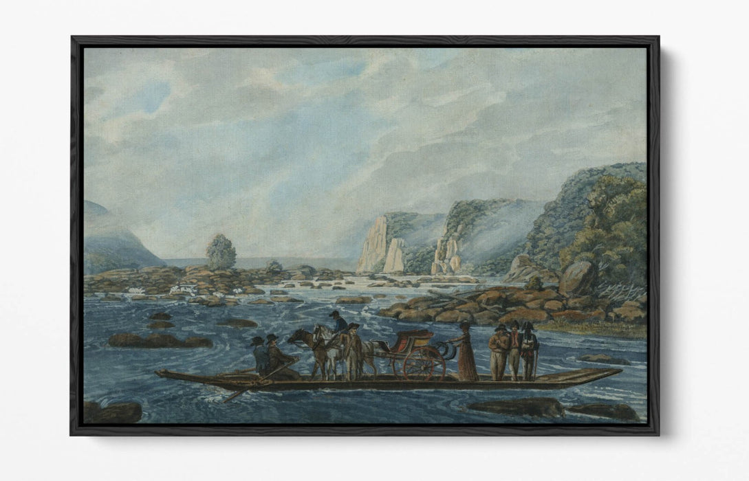 Canvas Wall Art - Susquehanna River Scene With Float Effect Premium Print