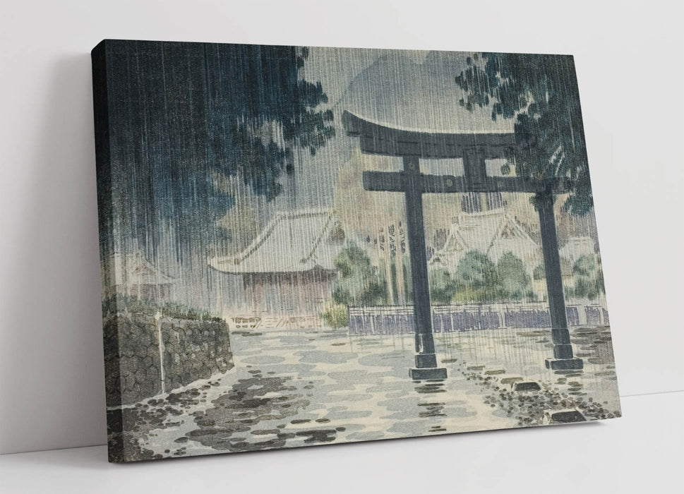 Canvas Wall Art – Handmade Nikko Shrine Painting on Archival Grade Canvas Print