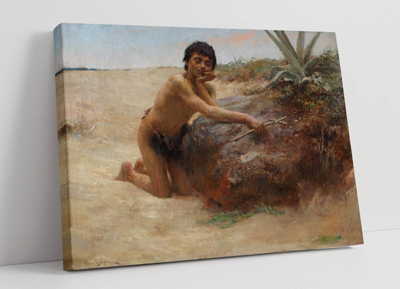 Canvas Wall Art - John The Baptist Bukovac Painting Print | Handmade Ready To Hang