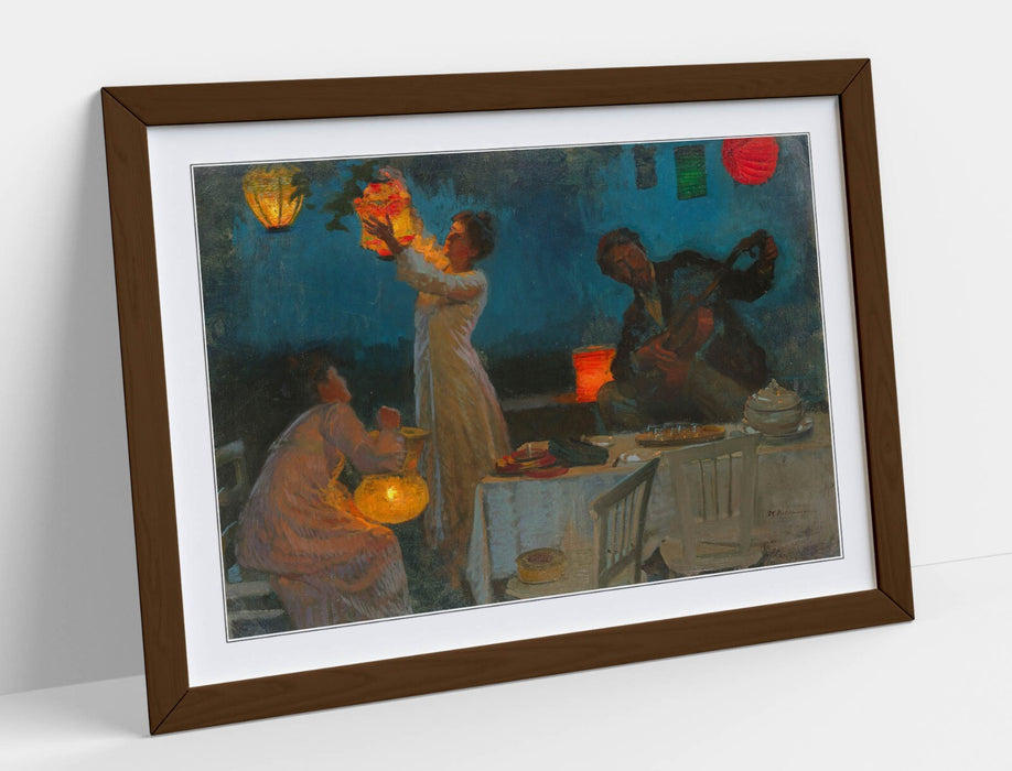 Framed Wall Art – Max Pietschmann Lantern Studies Poster Print With Matte Paper