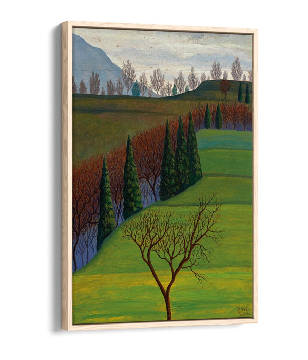 LUIGI RUSSOLO, IN COLLINA -FLOAT EFFECT CANVAS WALL ART PRINT