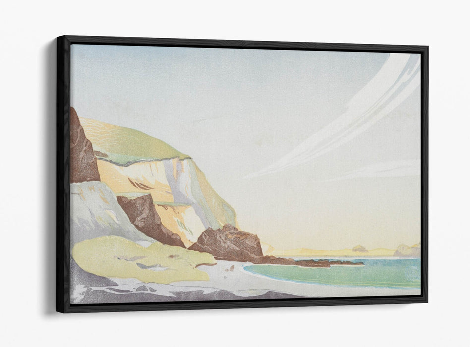 Float Effect Canvas Art - William Cooch Houghton Bay | Premium Varnish Finish