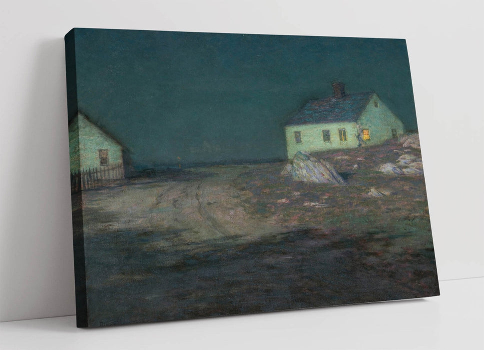 L. BIRGE HARRISON, THE HARBOR LIGHT -CANVAS WALL ARTWORK PIC PRINT