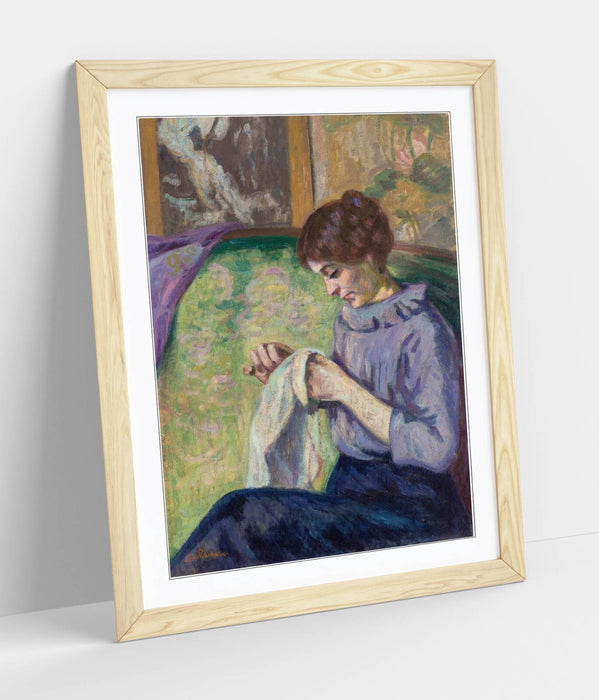 Framed Wall Art – Armand Guillaumin Madame Guillaumin Classic Art Poster Print