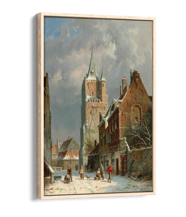 Float Effect Canvas Art – Adrianus Eversen View of Delft Print | Ready to Hang