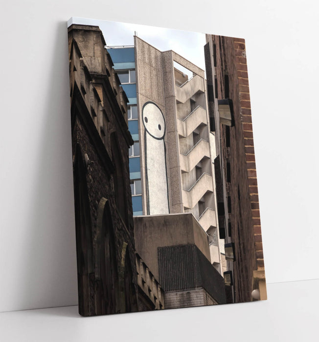 Canvas Wall Art – Stik Giant Stick Man Graffiti Print on Archival Grade Canvas