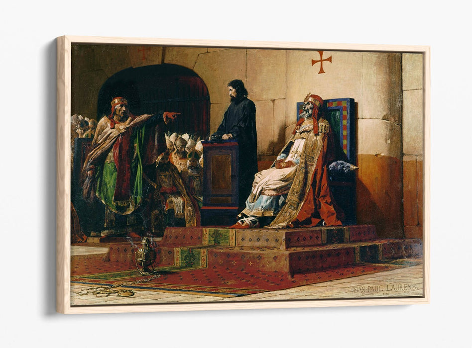 JEAN-PAUL LAURENS, THE CADAVER SYNOD -FLOAT EFFECT CANVAS WALL ART PIC PRINT