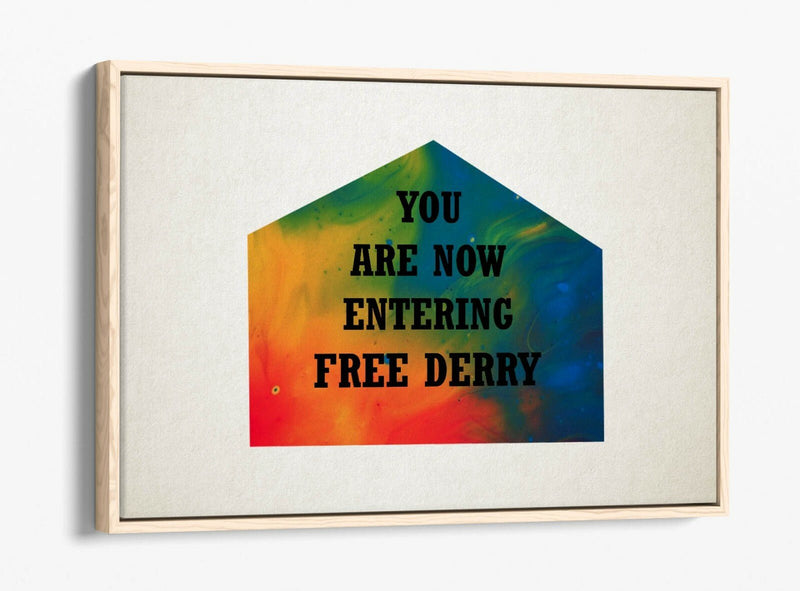 Float Effect Canvas Art - Handmade UK Vibrant Color Canvas Wall Art With 30mm Frame