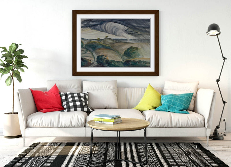Framed Wall Art - Paul B Travis Tornado Painting Print | Handmade UK Decor