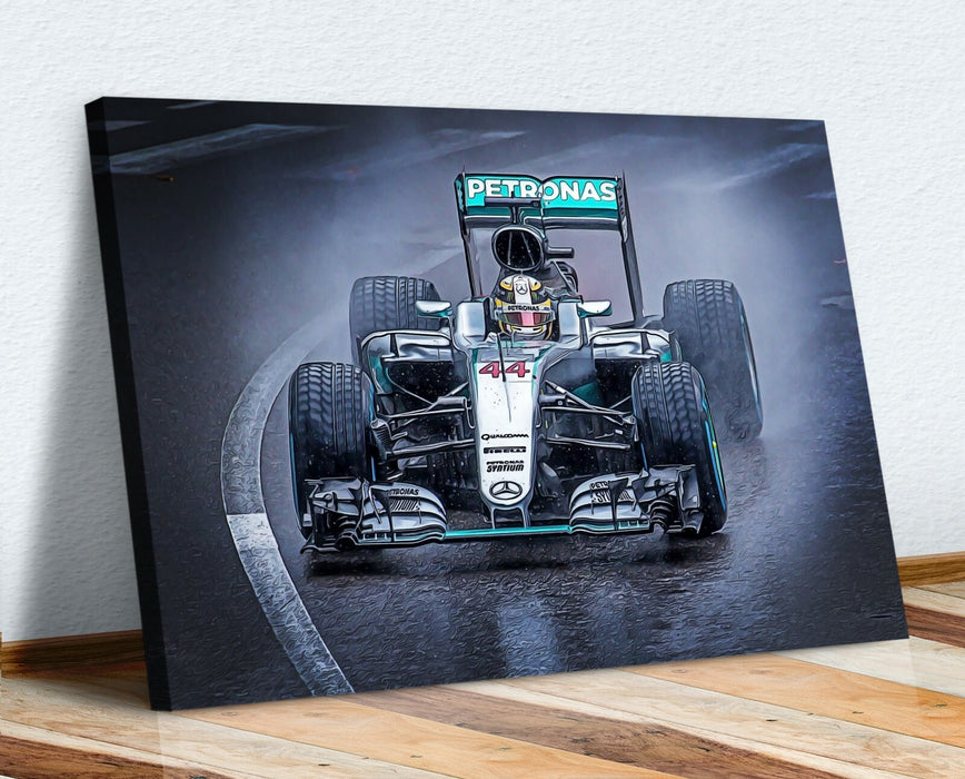 Lewis Hamilton Canvas Art – Premium Formula 1 Wall Art | Mercedes F1 Print