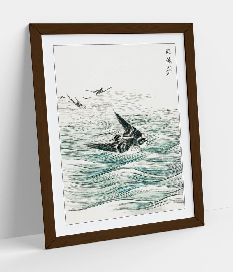 Framed Wall Art Poster Print - Numata Kashu Riu Kiu House Swallow | Matte Paper